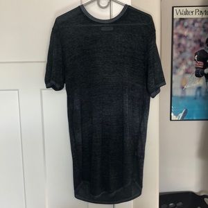 Men's Pacsun Long Fit Tee - Navy Blue